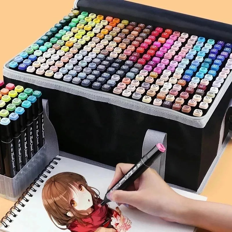 Set de Marcadores de 262 Colores | Doble Punta para Artistas y Dibujantes