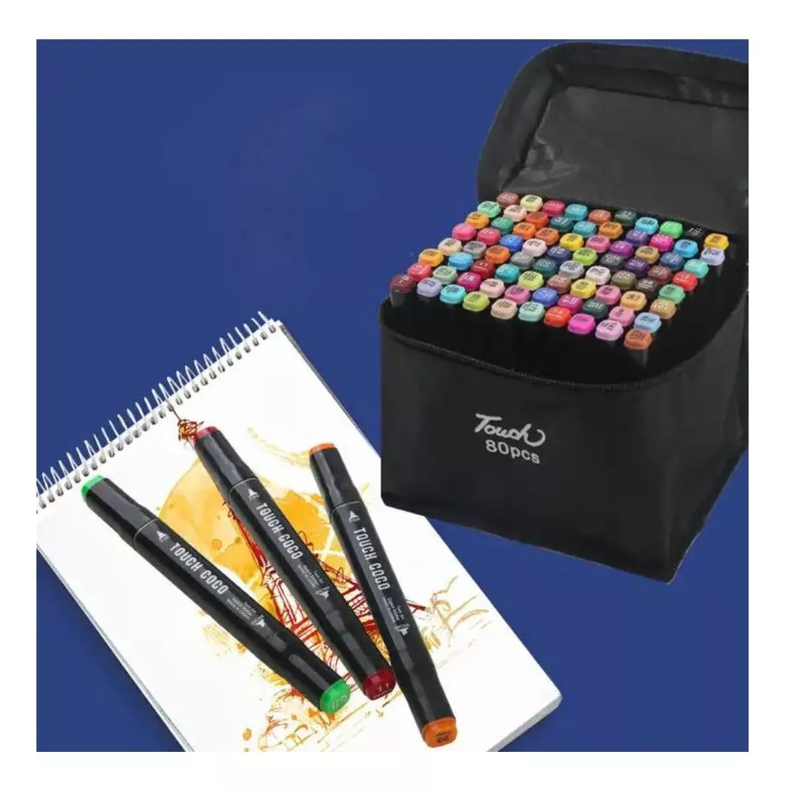 Marcadores doble punta 80 Pcs