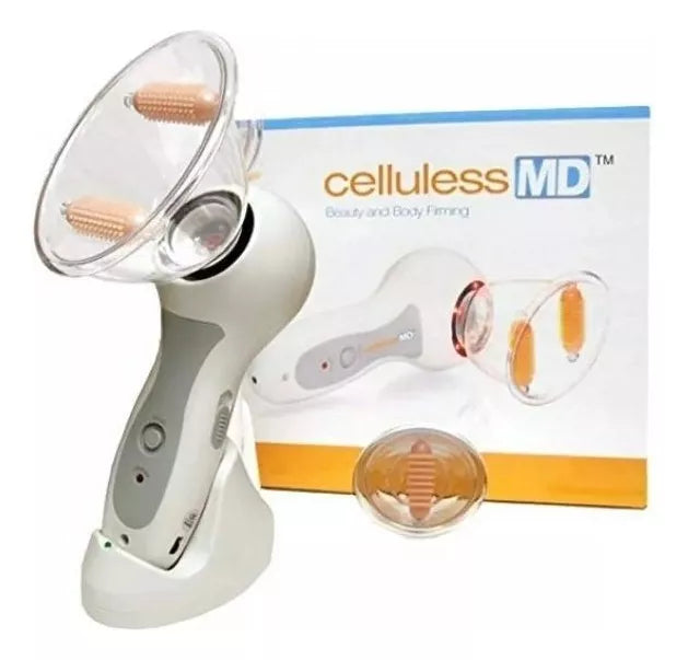 Masajeador Anticelulitis Celluless con Copas de Vacunterapia – Color Blanco