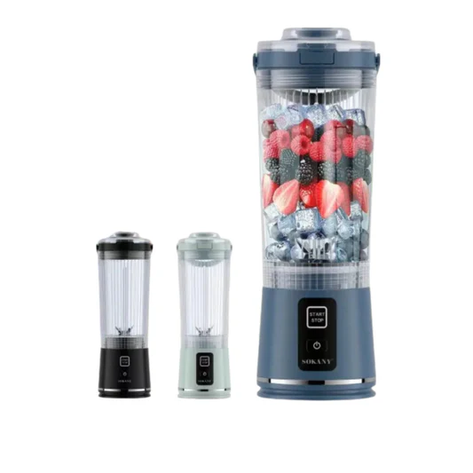 Licuadora Portátil SOKANY 500ml Recargable USB 6 Cuchillas Acero Inoxidable