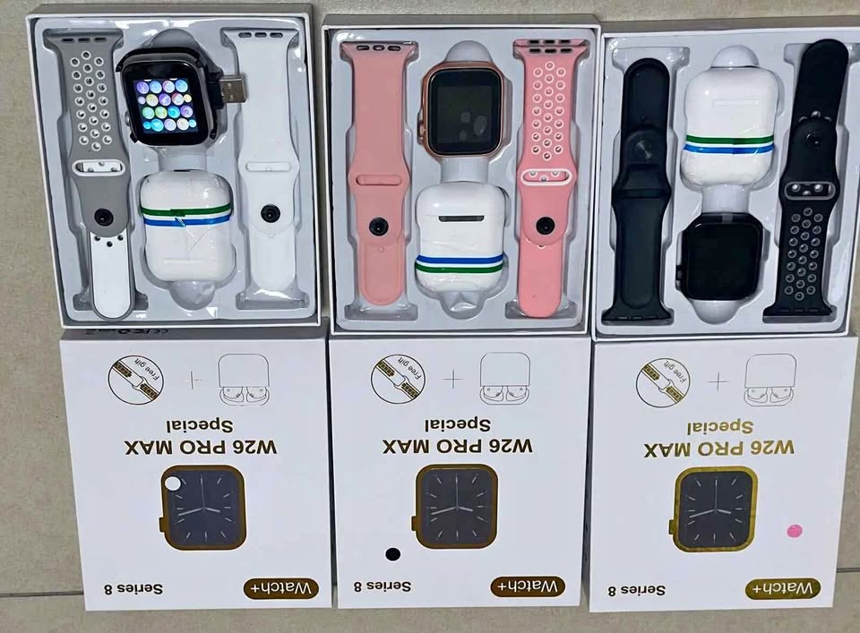 Combo W26 Reloj inteligente + Audífonos