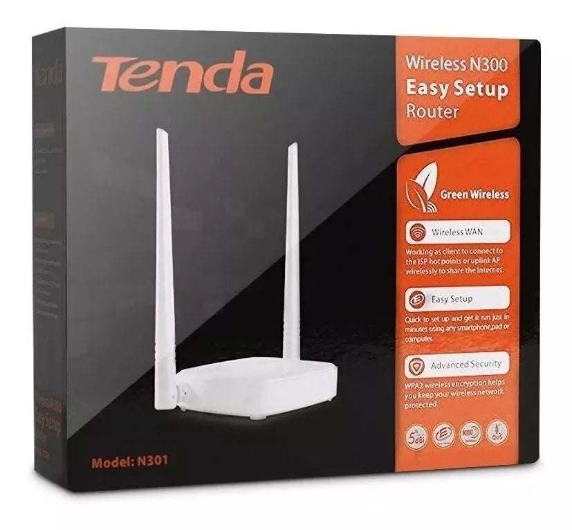 Router Inalámbrico Tenda N301 | N300 Easy Setup