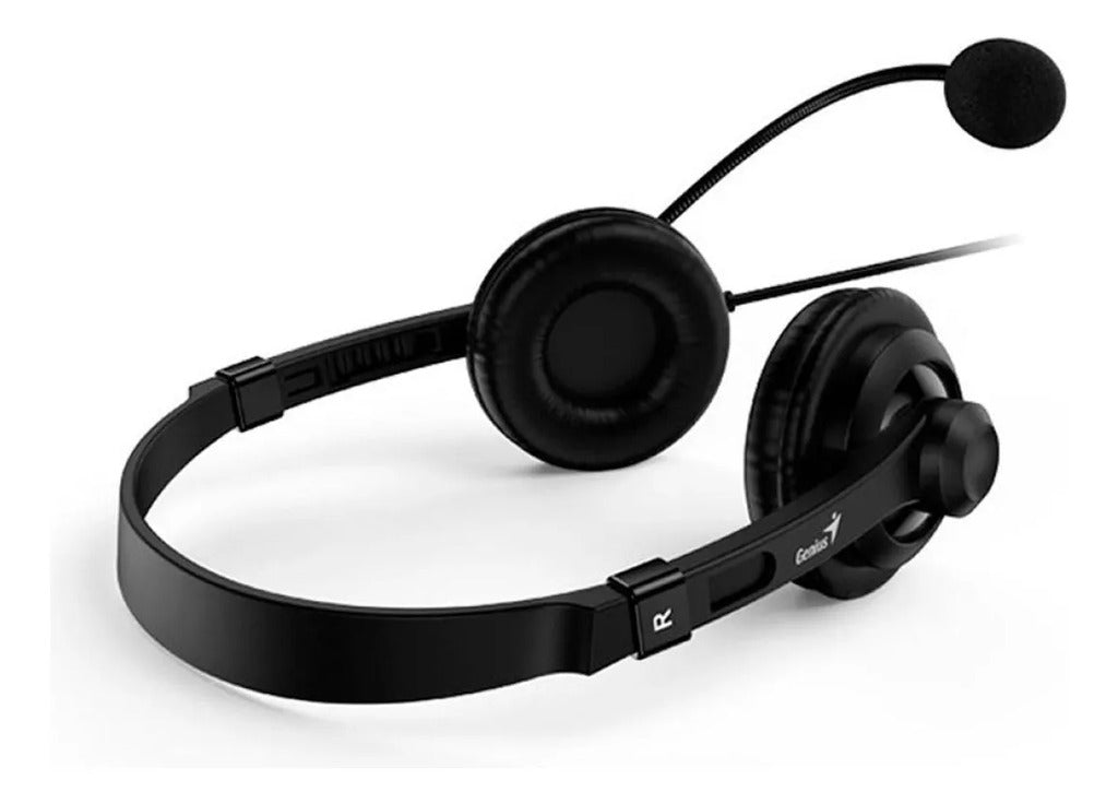 Diadema Genius HS-230U USB - Auriculares con Micrófono - Control de Volumen - Plug & Play