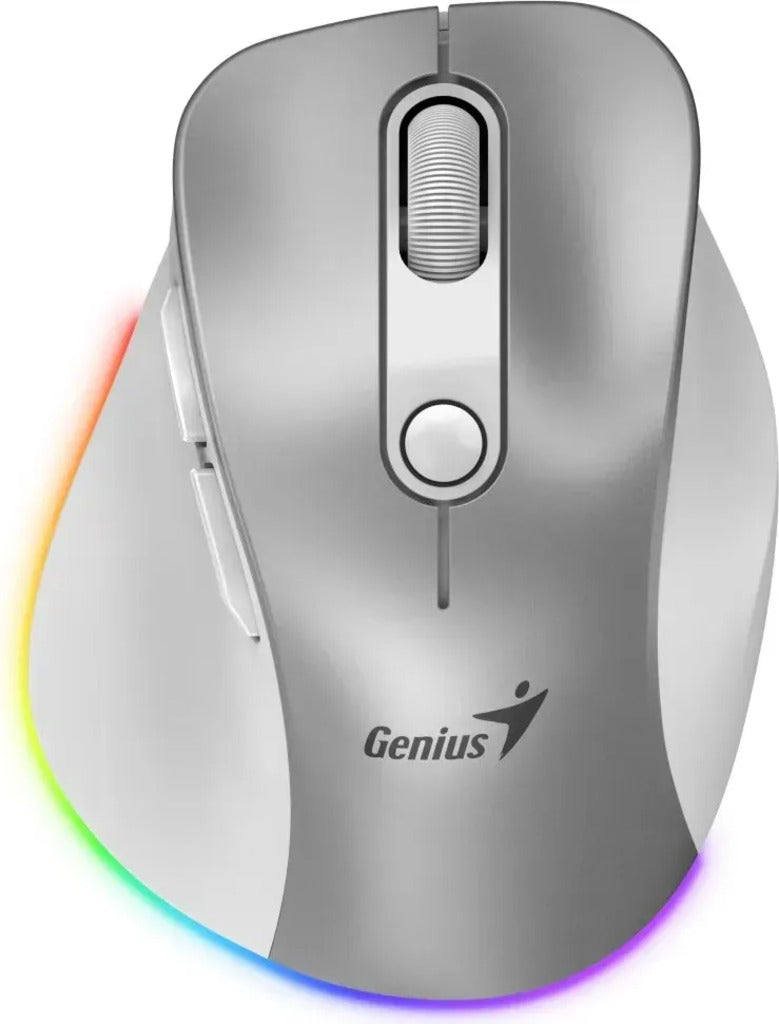 Mouse Inalámbrico Genius Ergo 9000S Pro - Ergonómico - Conexión Multidispositivo - Recargable