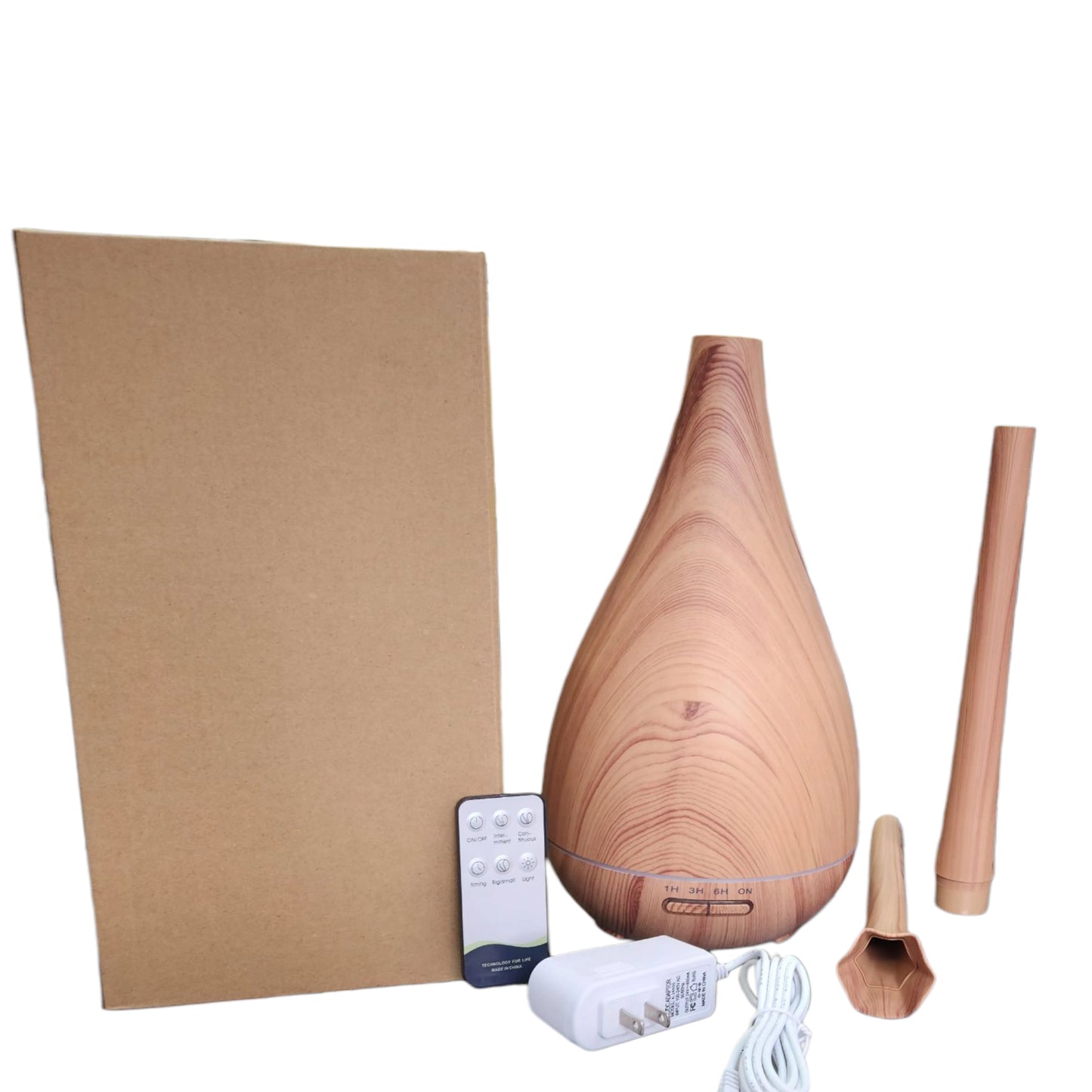Humidificador de Suelo y Difusor de Aromas de Lujo para el Hogar - Elegante Diseño de Madera