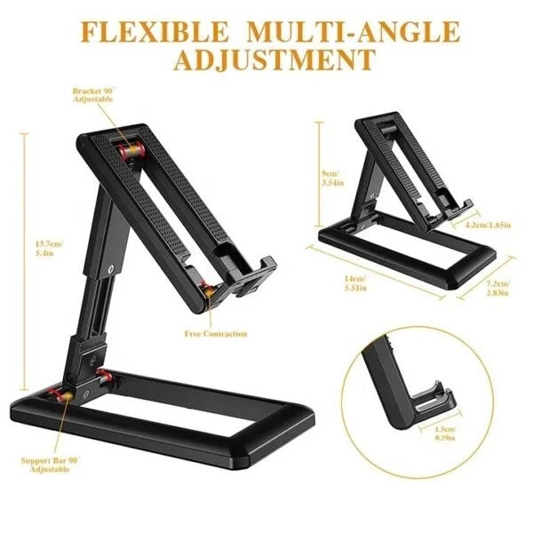 Soporte para Celular de Escritorio SDL-1 - Holder de Mesa Ajustable y Plegable