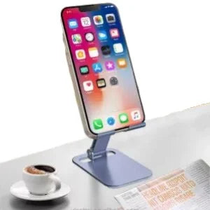 Holder Modular para Celular Plateado - Soporte de Escritorio Ajustable a la Medida