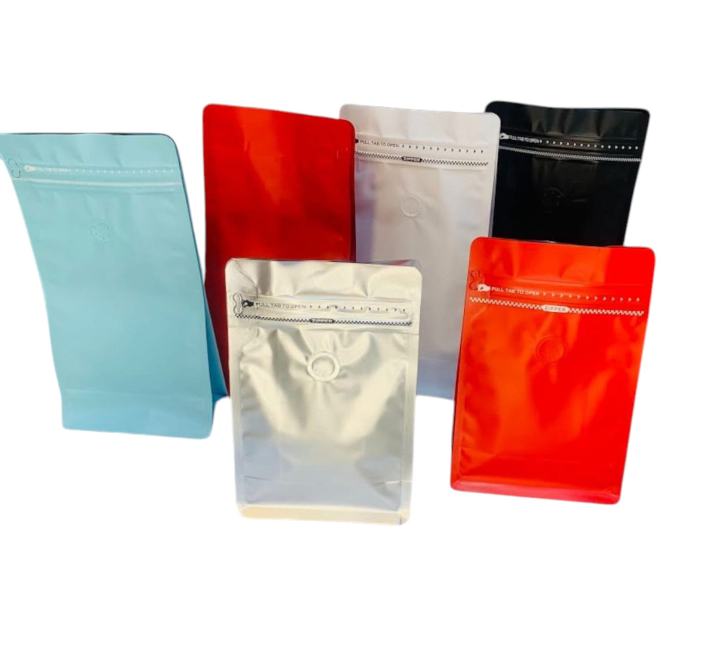 50 Bolsas para Café con cierre ZIP Y Valvula