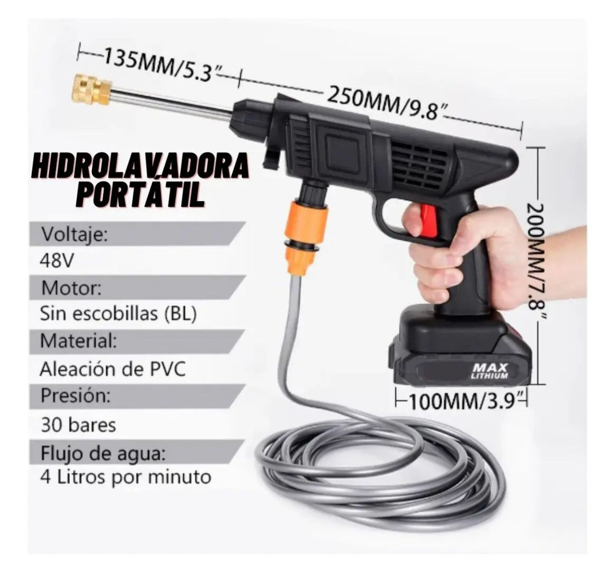 HidroJet 6-en-1: Máxima Versatilidad de Limpieza Inalámbrica