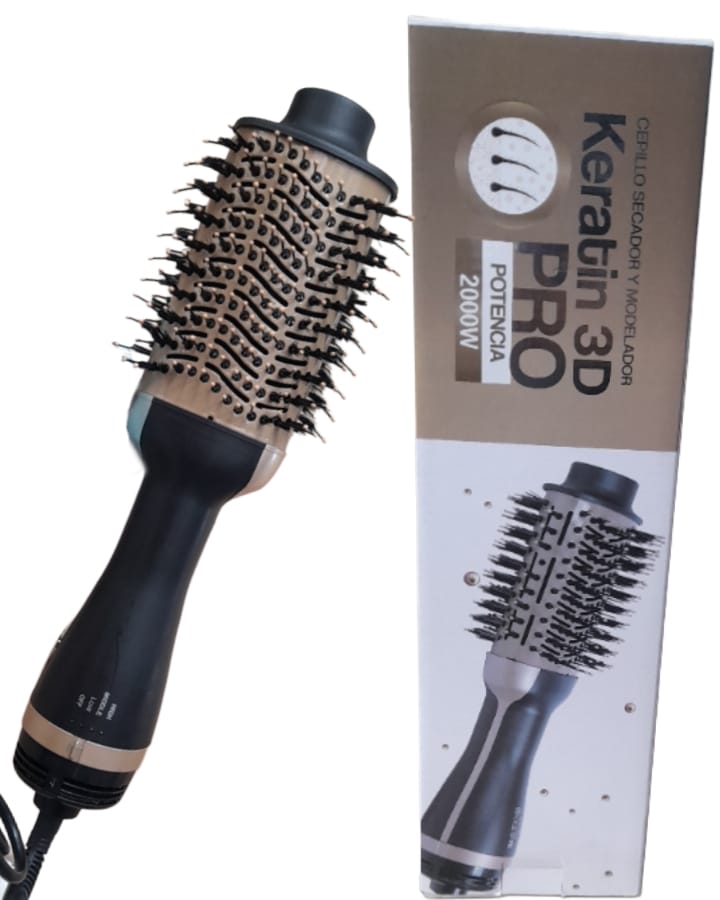 Cepillo Secador y Moldeador de Cabello con Keratina – Secado Rápido y Peinado Perfecto