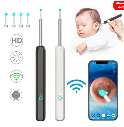 Limpiador de oidos con camara recargable USB