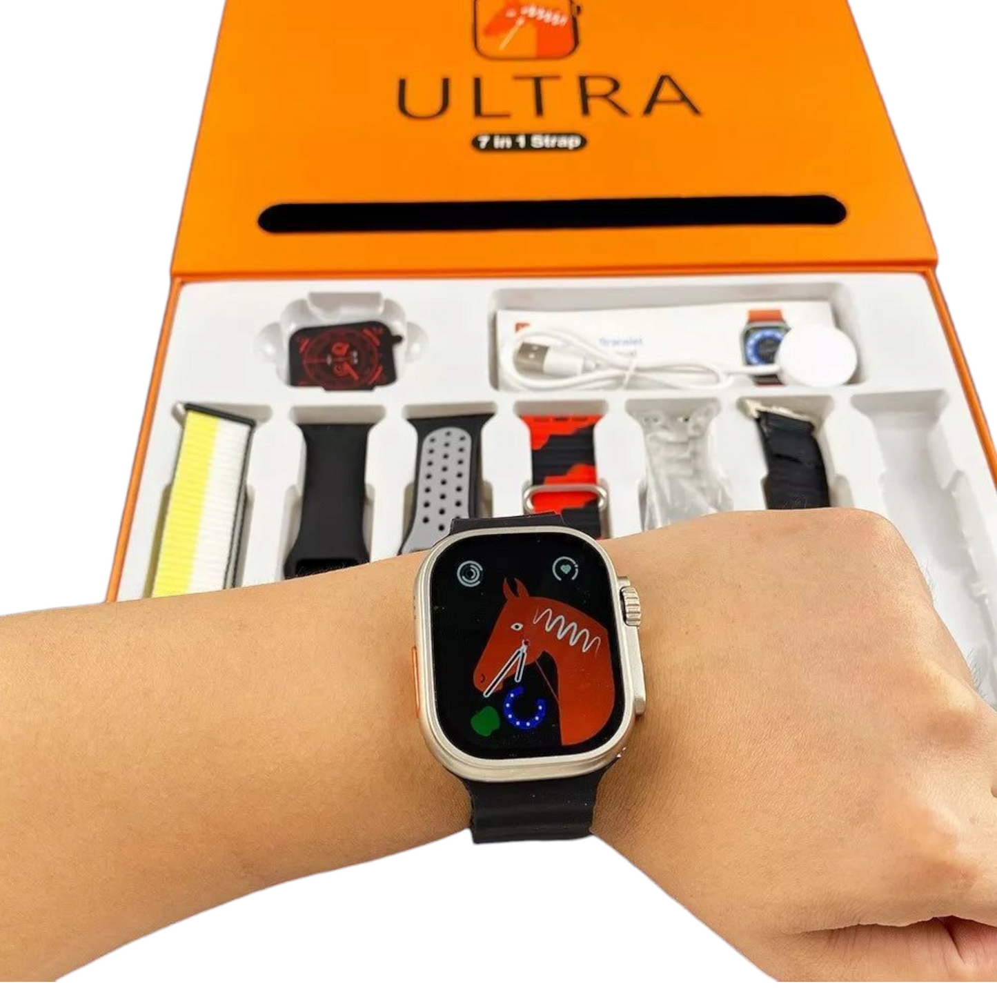Combo reloj serie Ultra, inteligente + 7 pulsos