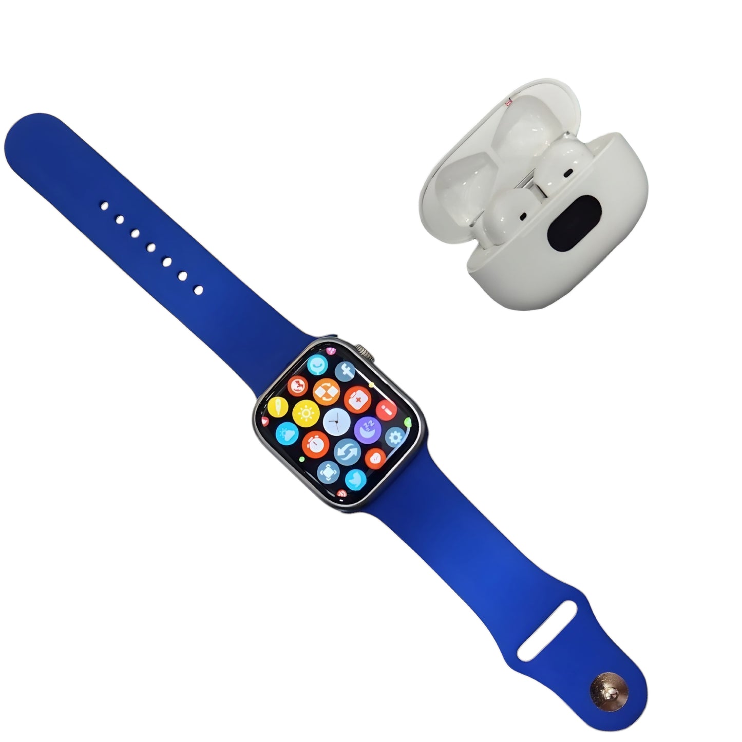 Combo Reloj Inteligente Serie Ultra + Audífonos Pro 9 | 7 Piezas con Manillas y Cargadores