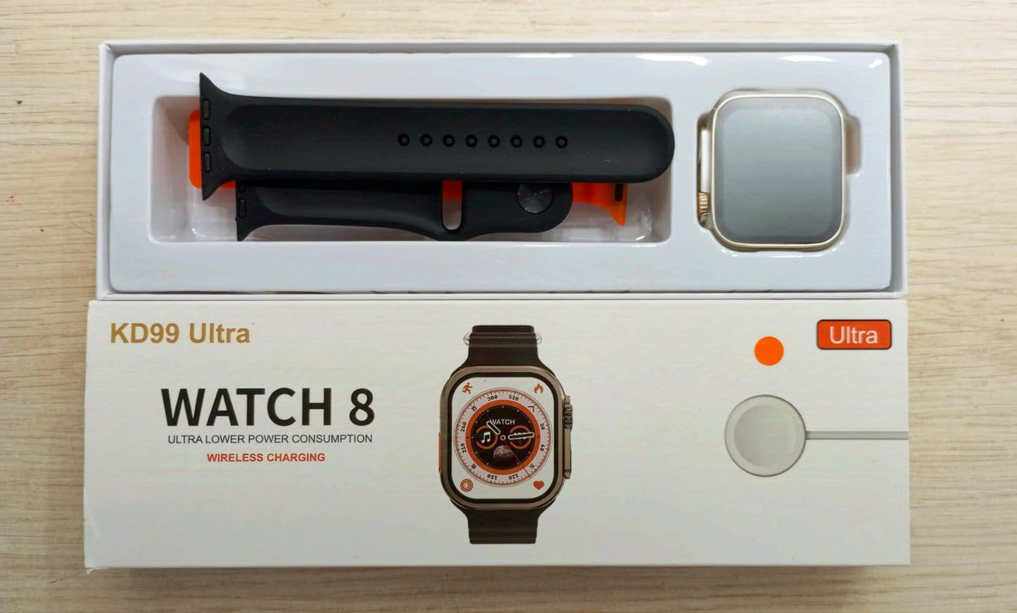 Smart Watch KD99 ULTRA, CARGA INALAMBRICA, 2 PULSOS