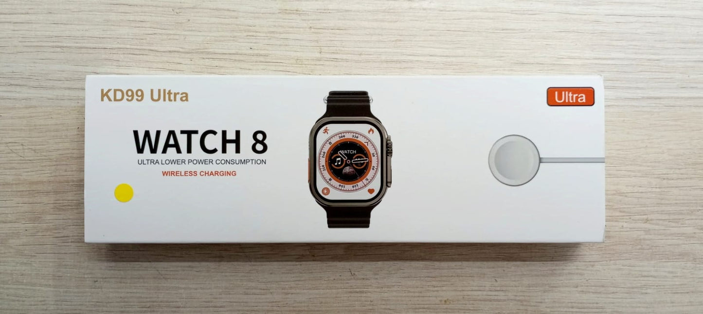 Smart Watch KD99 ULTRA, CARGA INALAMBRICA, 2 PULSOS