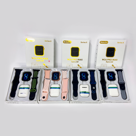 Combo W26 Reloj inteligente + Audífonos