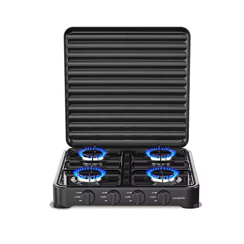 Estufa de Mesa a Gas 4 Puestos SOKANY SK-6004 — 8.8 kW, Portátil para Cocina y Exteriores
