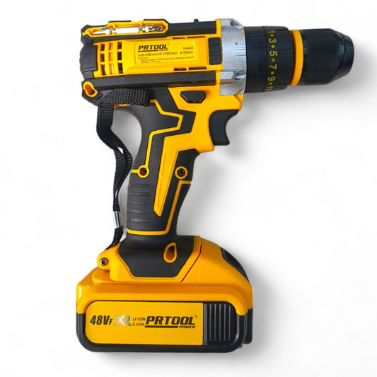 Taladro Percutor Inalámbrico Motor Brushless + 2 Baterías + Kit Pro