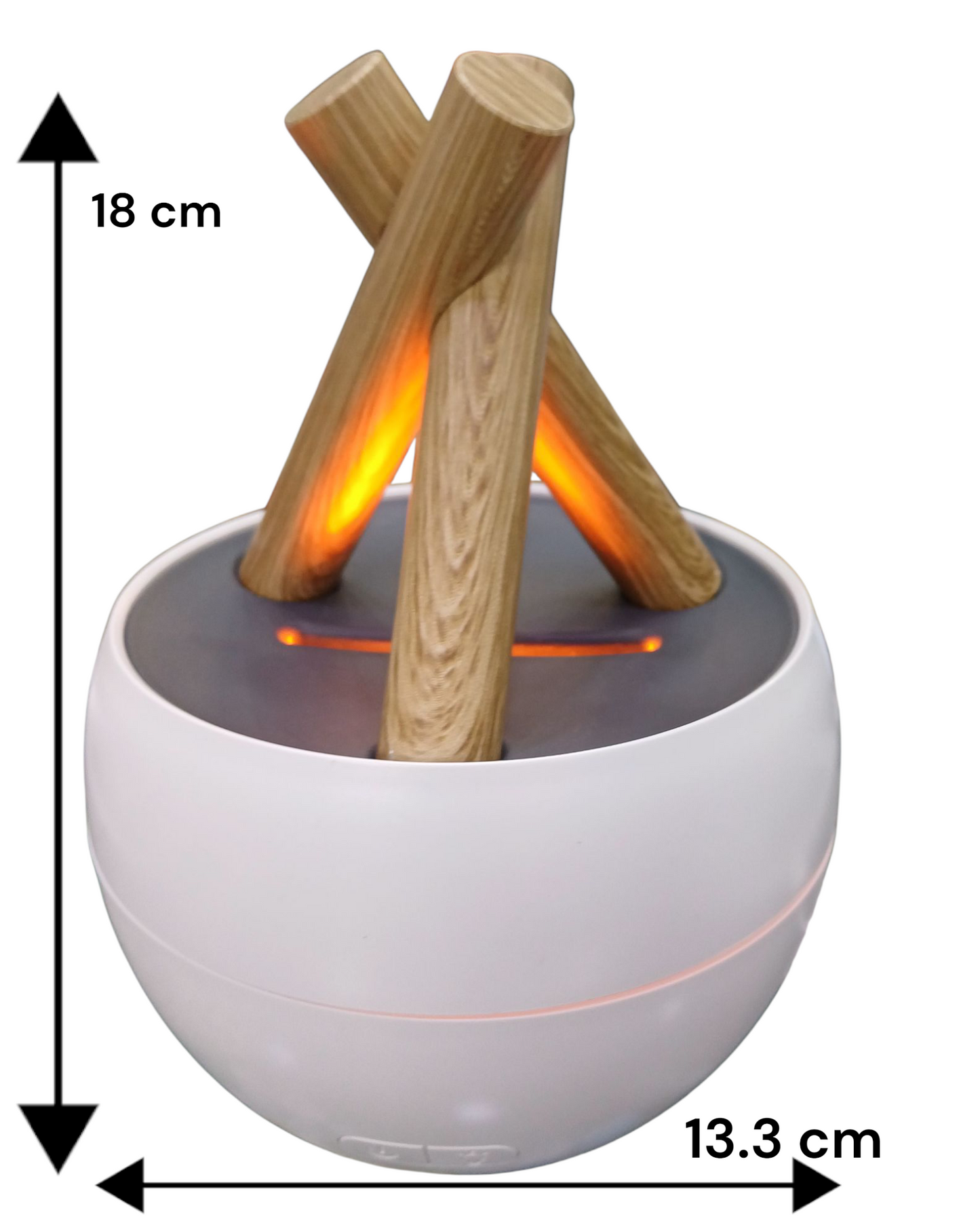 Difusor de Aromas Fuego LED 160ml | Humidificador Llama USB