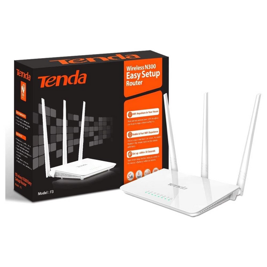 Router Tenda F3: Wi-Fi Estable de 300Mbps para Hogar y Oficina