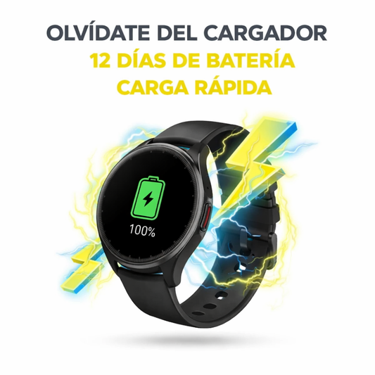 Tecno Watch 3 – Smartwatch Deportivo con Pantalla 1.39″, Bluetooth 5.3 y Monitoreo de Salud