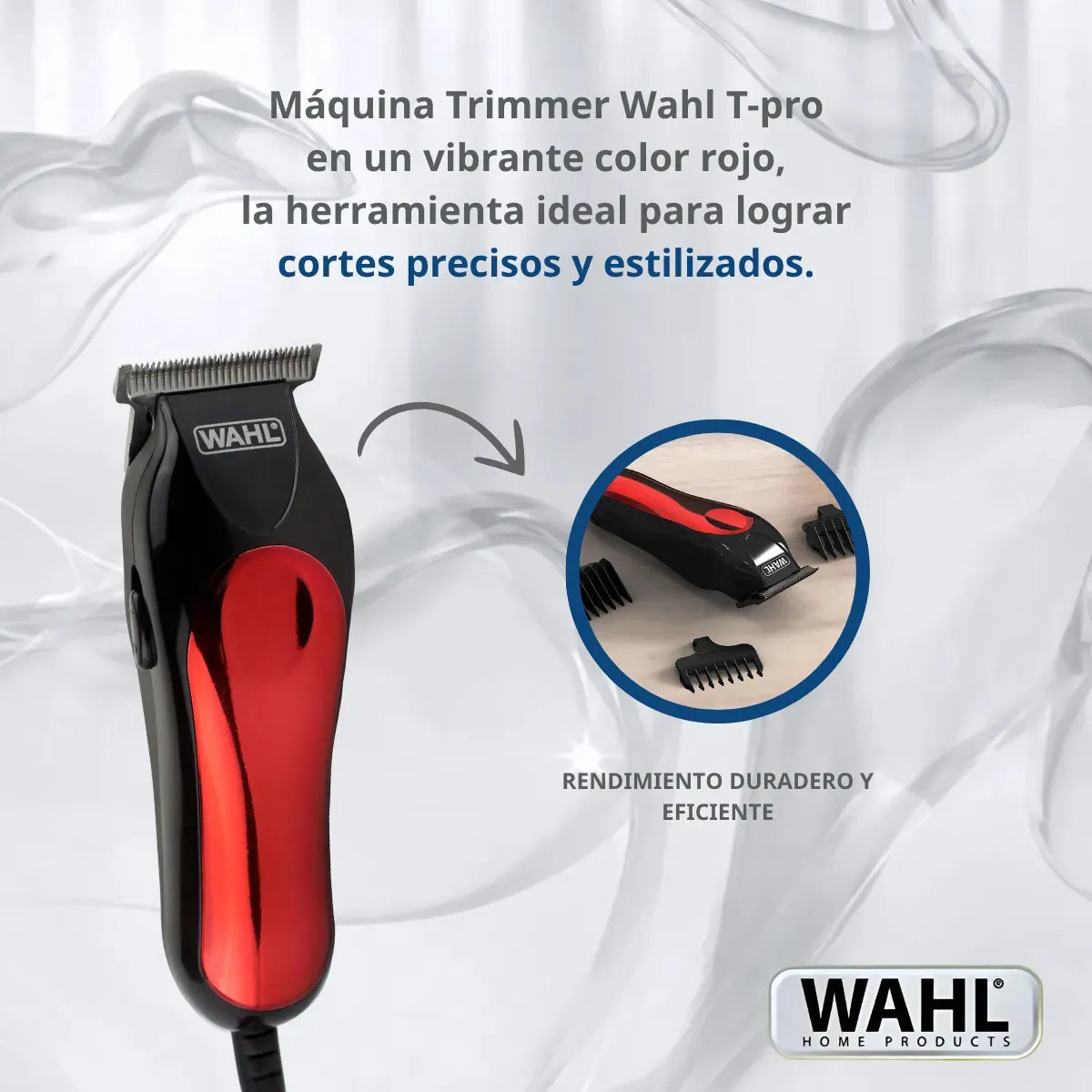 Wahl T-Pro con Cable — Recortadora Profesional para Delineado, Detalle y Fade