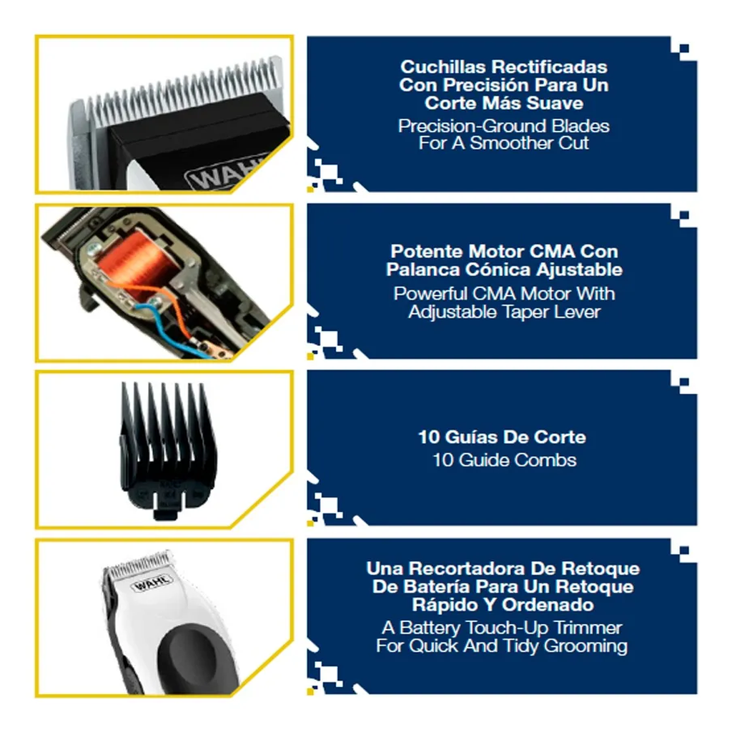 Wahl Home Pro Combo Negra Cortadora y Afeitadora Para Cabello y Barba