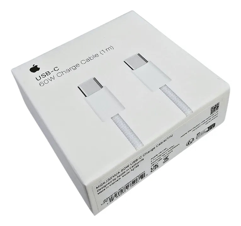 Cable USB-C a USB-C de Carga Rápida y Power Delivery – Compatible con iPhone, iPad y Tipo C