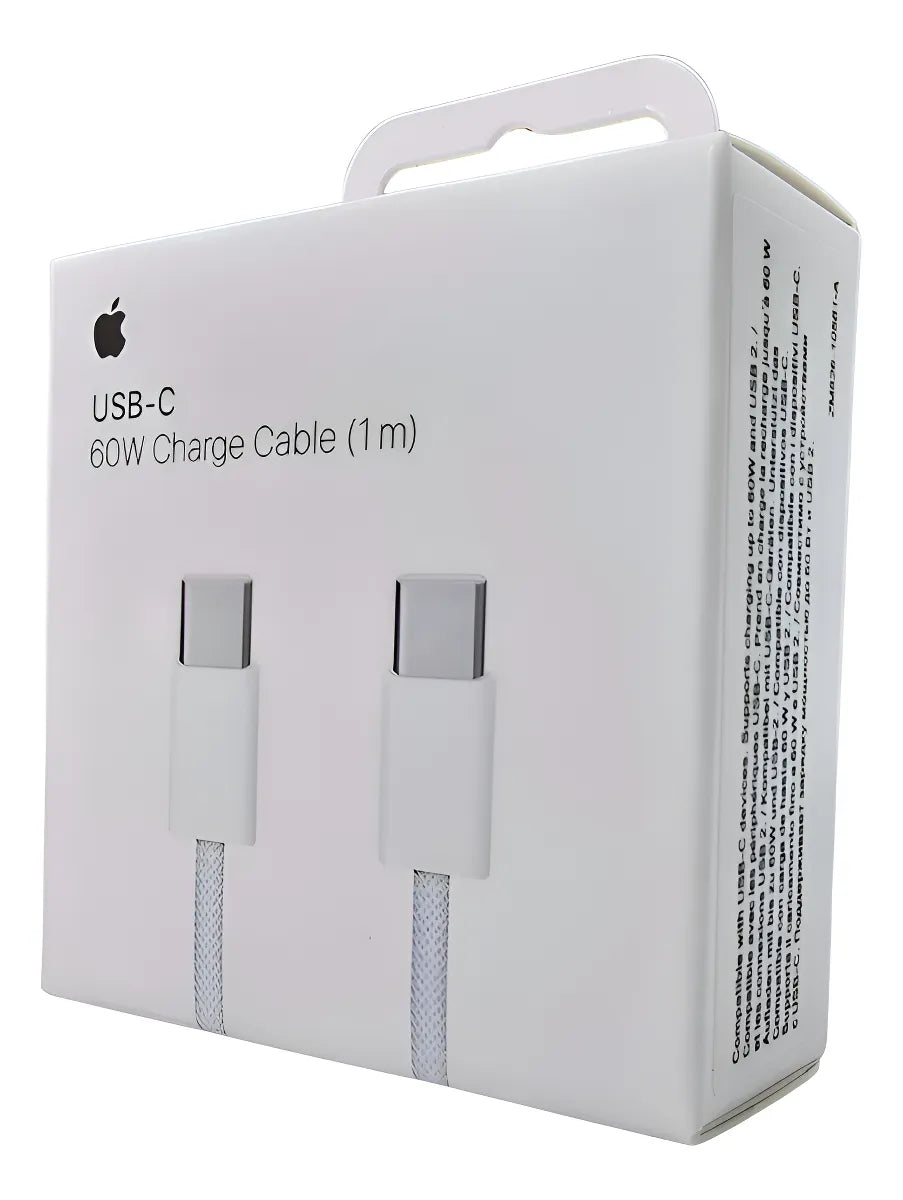 Cable USB-C a USB-C de Carga Rápida y Power Delivery – Compatible con iPhone, iPad y Tipo C