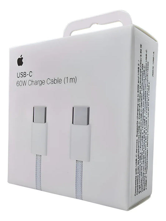 Cable Original USB-C a USB-C para iPhone – Carga Rápida, Potencia y Seguridad