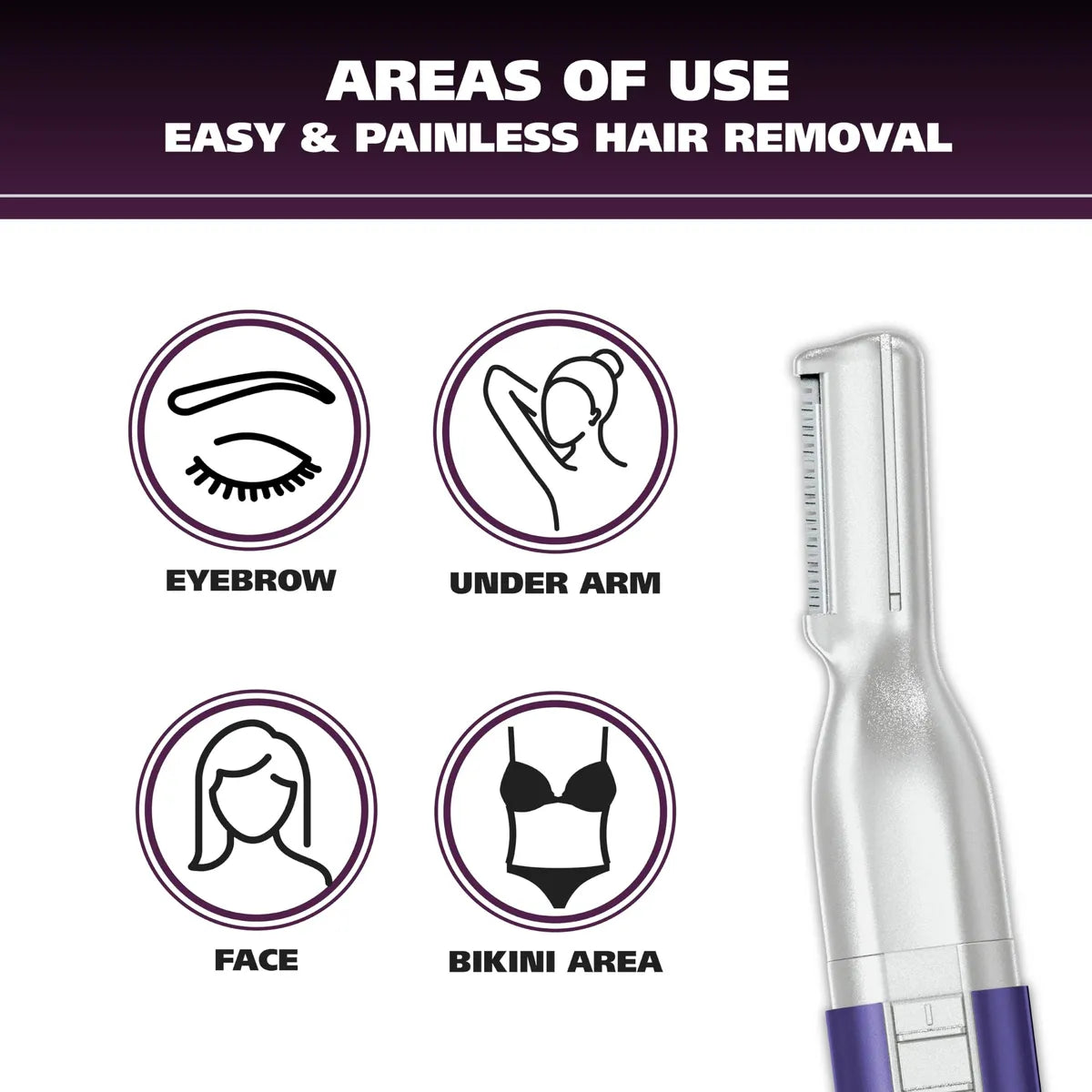 Wahl Clean & Confident 5640-100 – Bolígrafo Recortador a Batería para Mujer