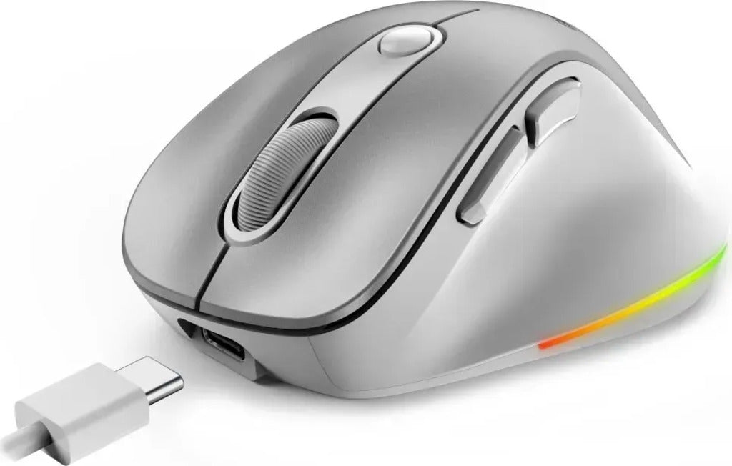 Mouse Inalámbrico Genius Ergo 9000S Pro - Ergonómico - Conexión Multidispositivo - Recargable