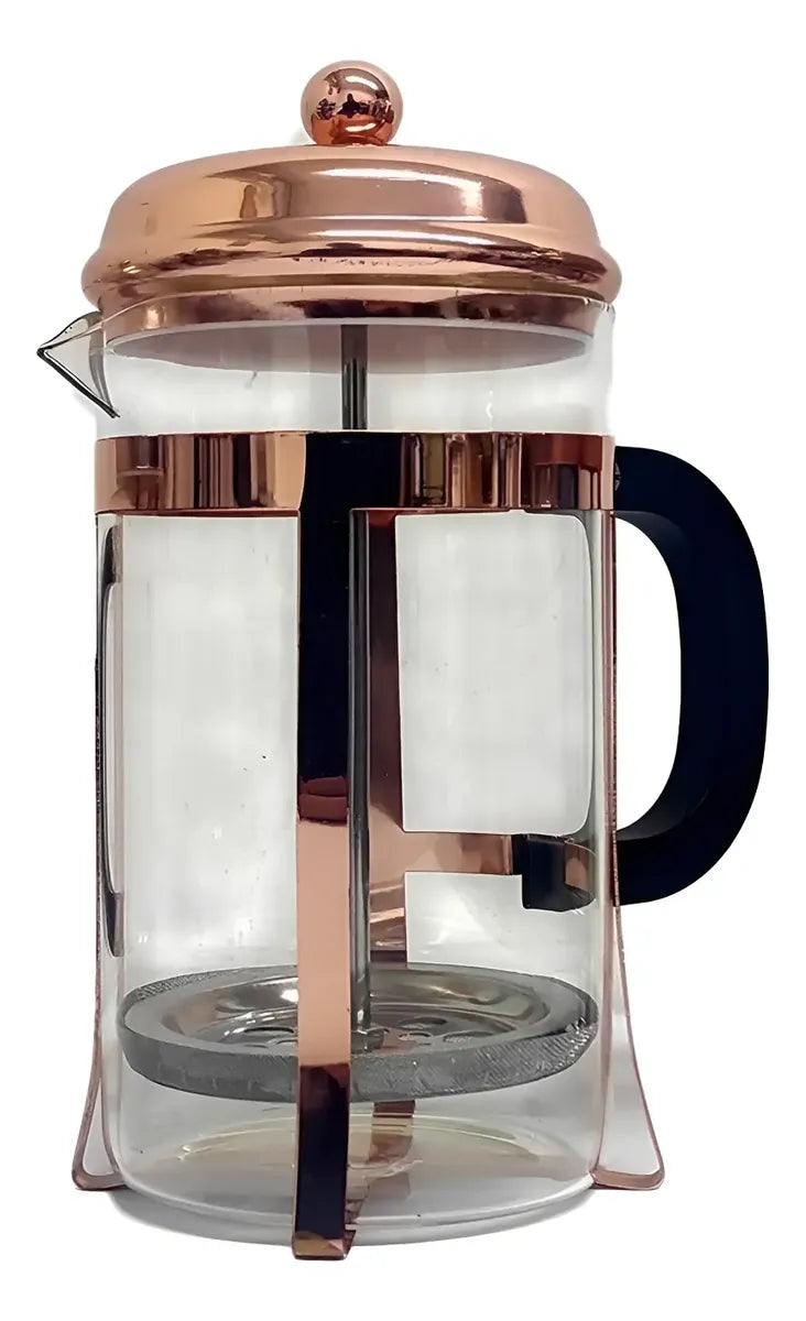 Prensa Francesa Oro Rosa | Cafetera de Émbolo Premium en Acabado Elegante