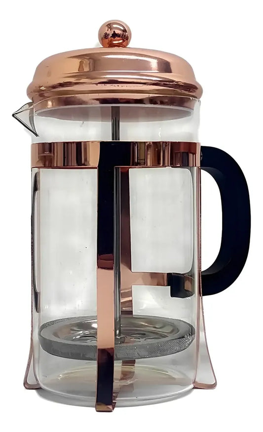 Prensa Francesa Oro Rosa | Cafetera de Émbolo Premium en Acabado Elegante