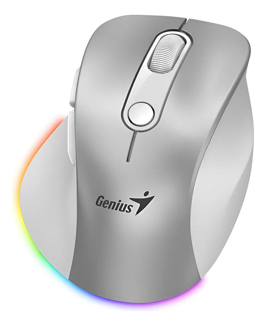 Mouse Inalámbrico Genius Ergo 9000S Pro - Ergonómico - Conexión Multidispositivo - Recargable