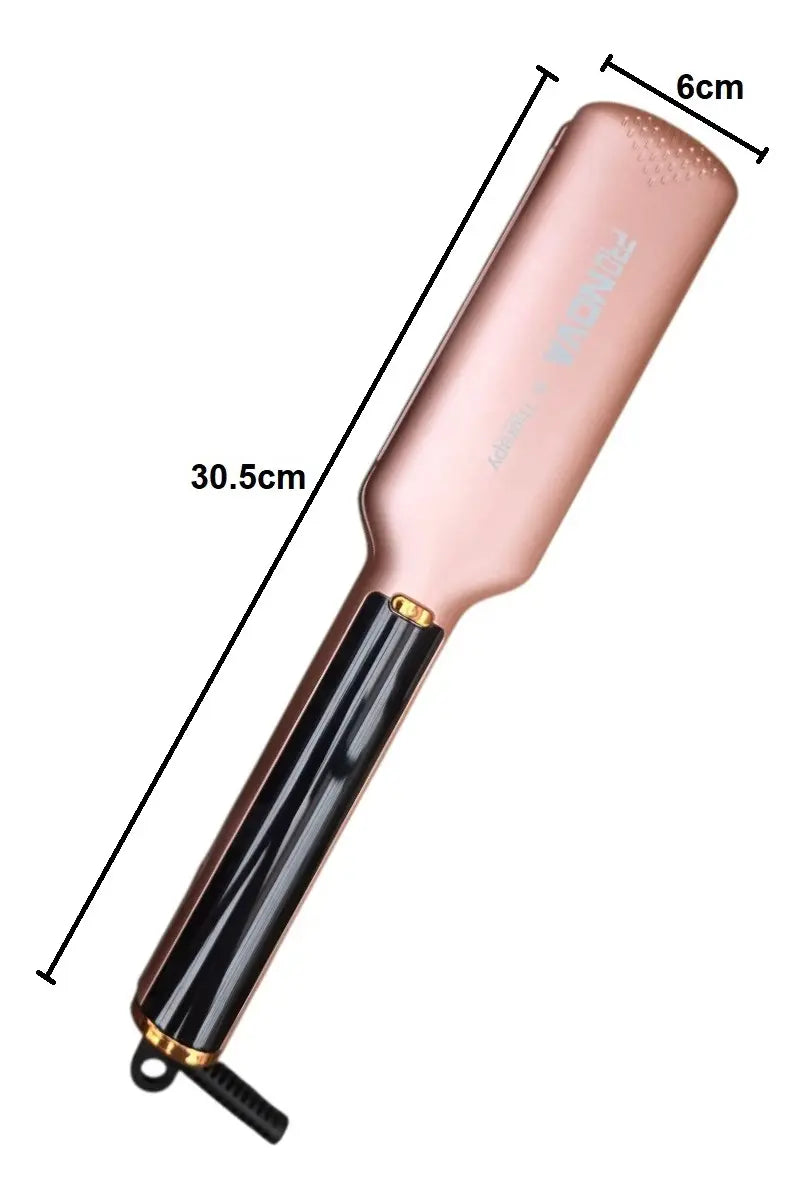 Plancha Digital Para Cabello Pro Nova Keratina Y Aceite De Argán Placas Anchas 50 mm 230 °C