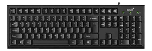 Teclado Genius Smart KB-100 - Alámbrico USB - Resistente a Derrames - Español Negro