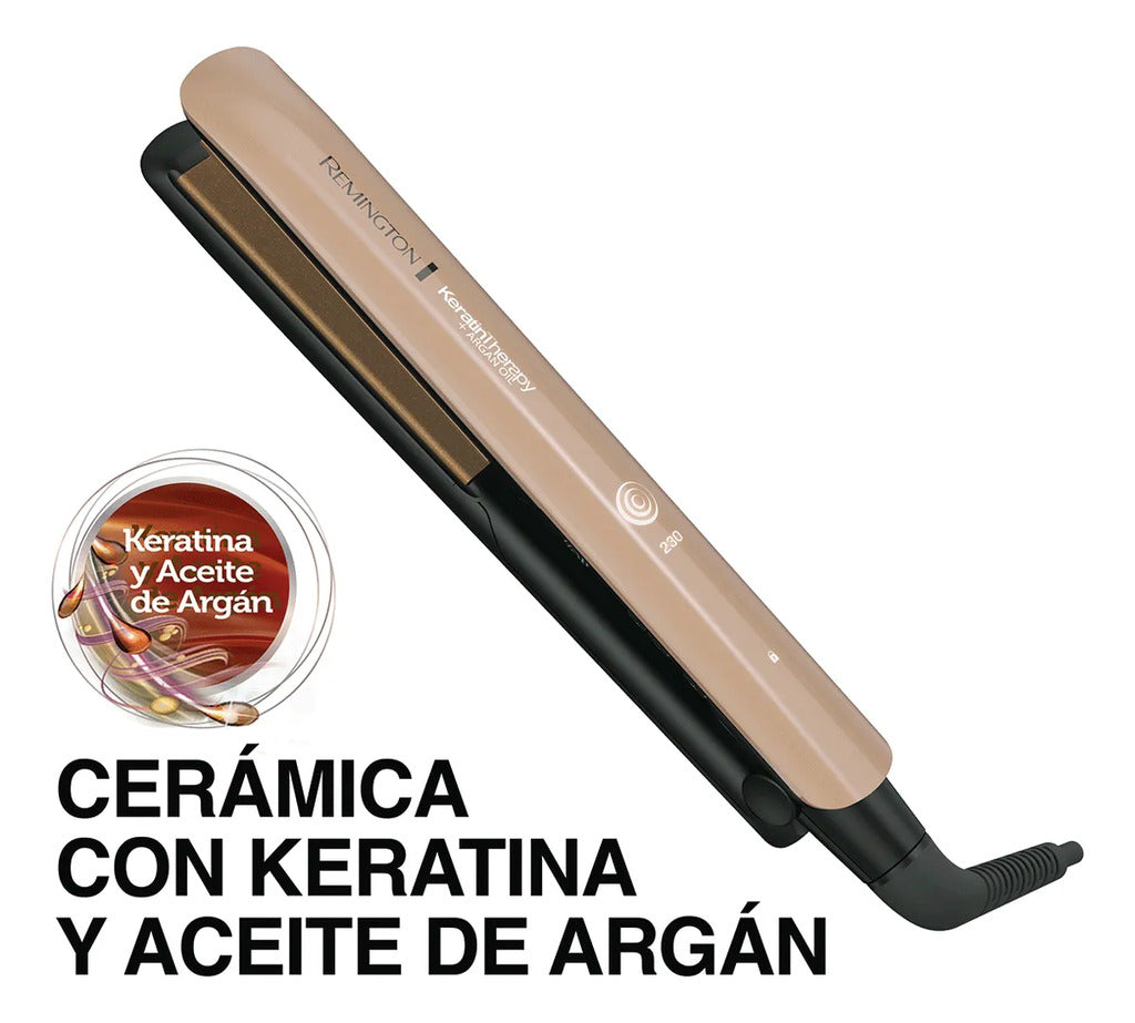 Plancha Remington Keratin Therapy S8599 – Protección y Fuerza para tu Cabello.