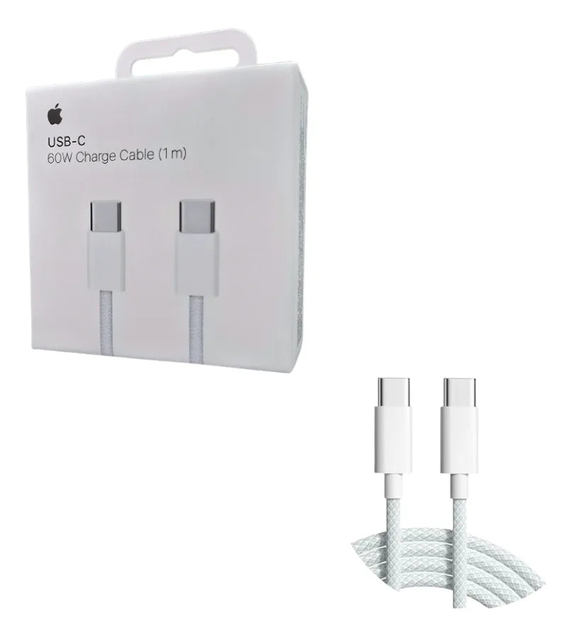 Cable USB-C a USB-C de Carga Rápida y Power Delivery – Compatible con iPhone, iPad y Tipo C