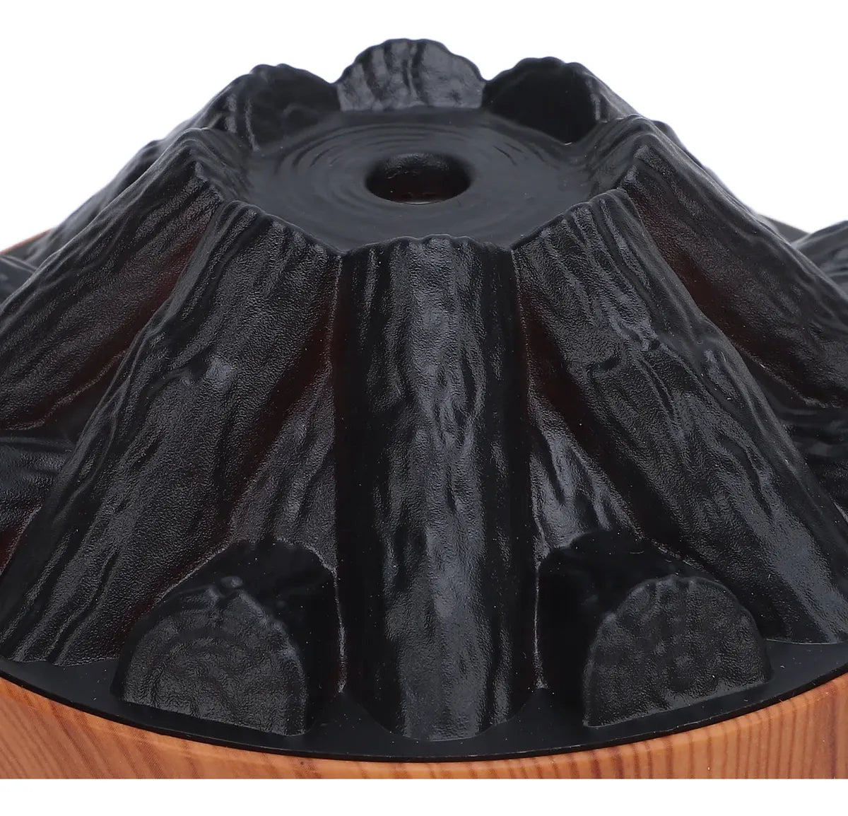 Humidificador Difusor Tipo Fogata con Leños y Luz Nocturna 300 ml USB Acabado Madera Modelo 2097