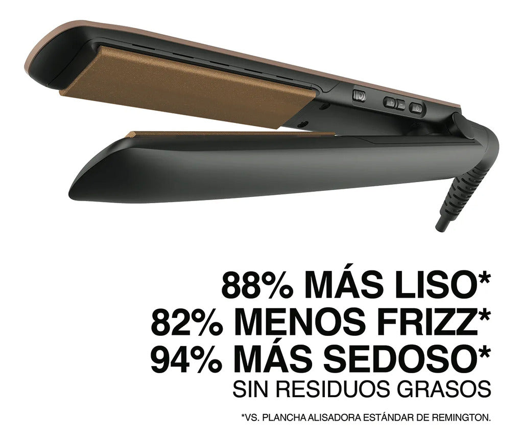 Plancha Remington Keratin Therapy S8599 – Protección y Fuerza para tu Cabello.