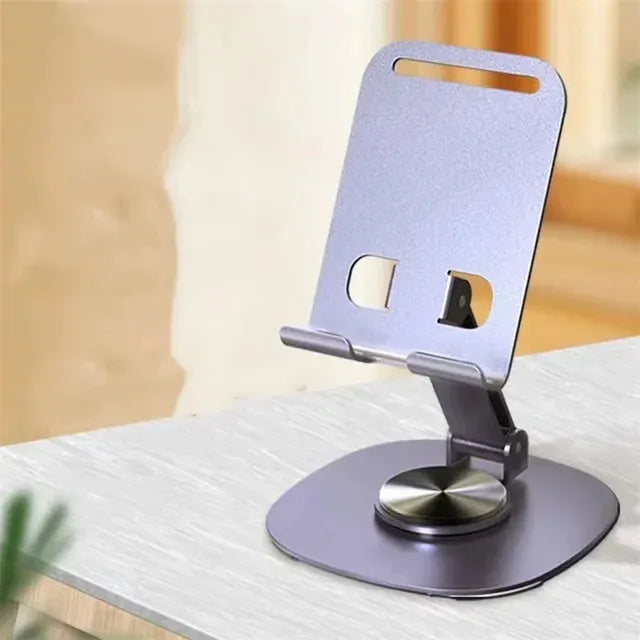 Soporte Celular Escritorio K27 Metálico - Base Giratoria 360° y Ajustable