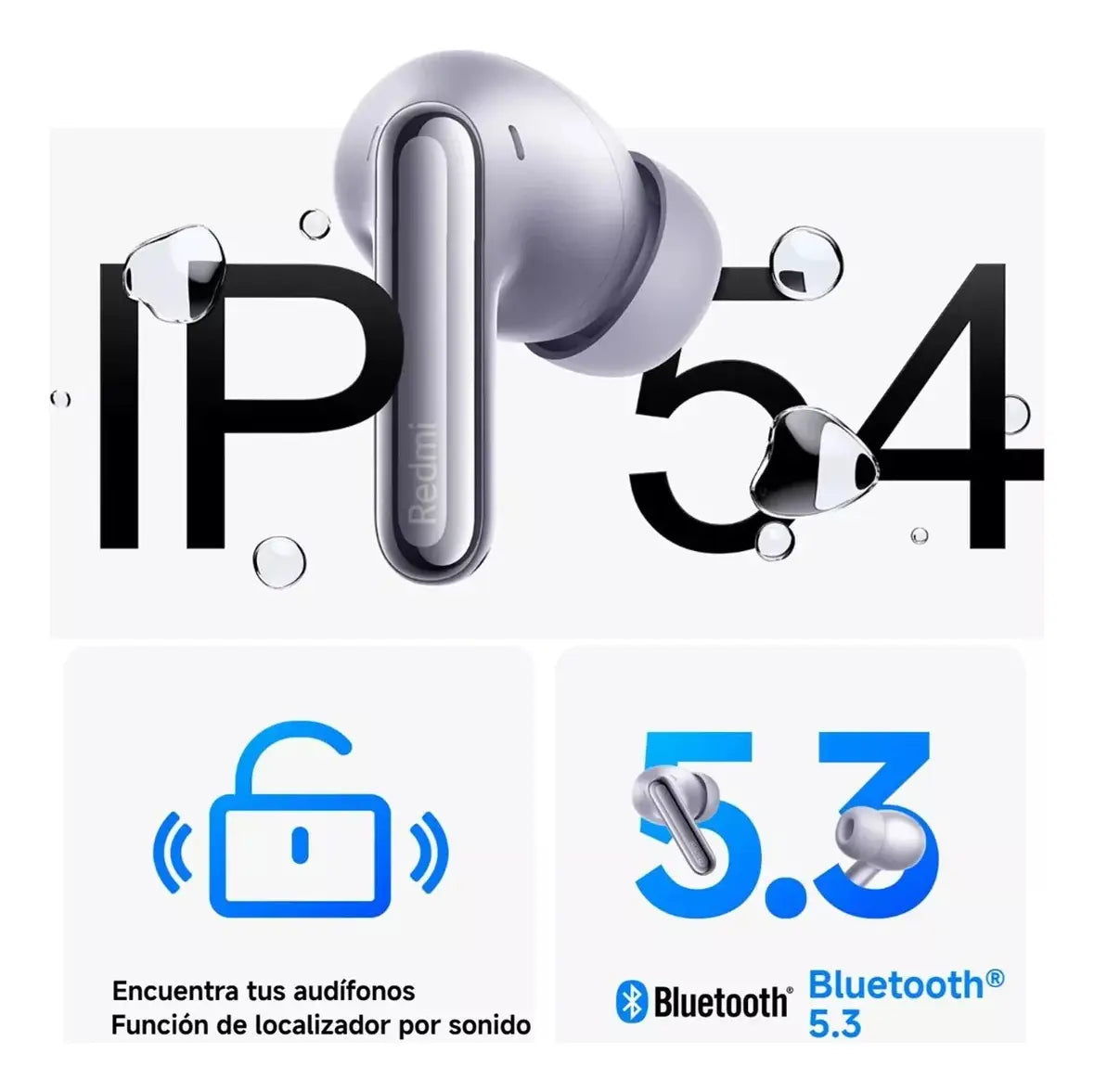 Audífonos Xiaomi Redmi Buds 6 Pro Original – ANC 55dB, Hi-Res LDAC, Triple Driver Coaxial