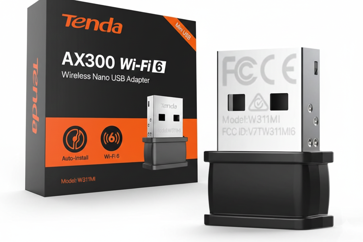 Tenda AX300: Adaptador Wi-Fi 6 USB Ultra Compacto - U2 Nano