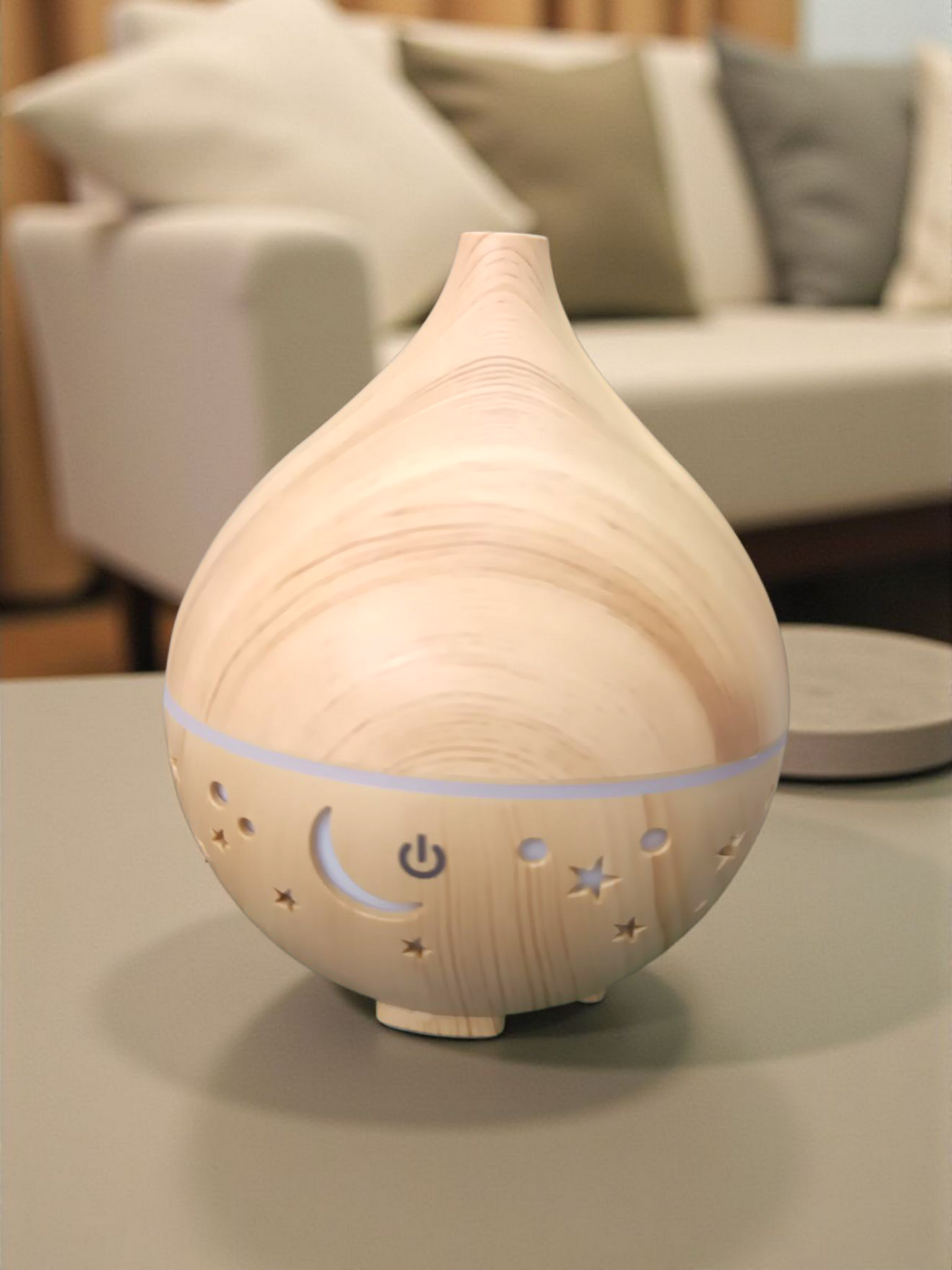 Difusor de Aroma Tipo Gota | 160 ml | Humidificador Silencioso USB 5V
