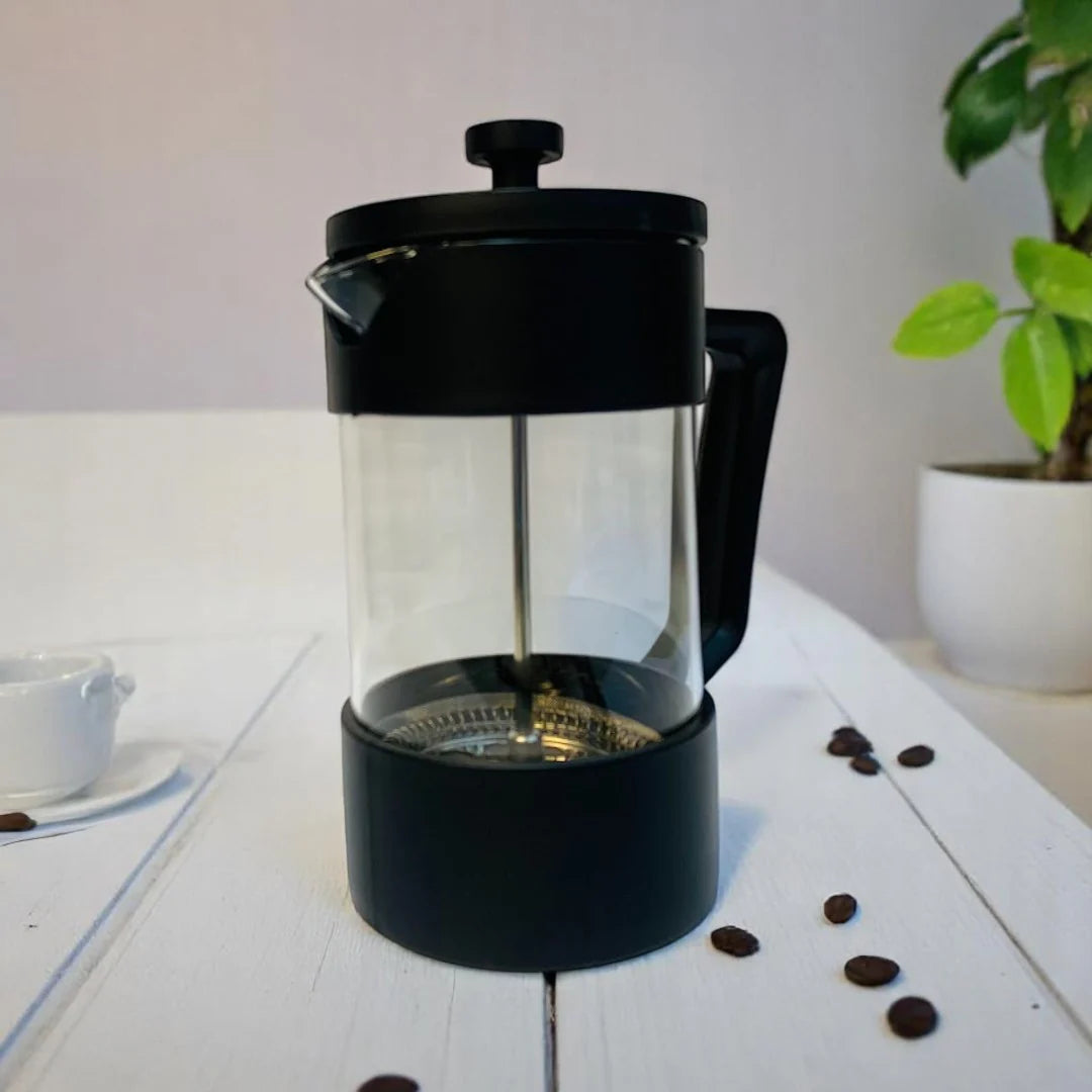 Prensa Francesa Pasta Fina — Vidrio Borosilicato y Acero Inoxidable
