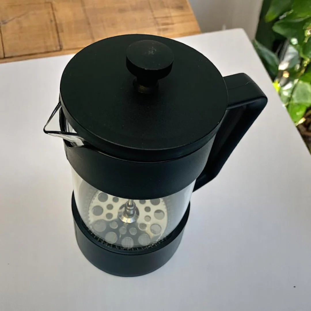 Prensa Francesa Pasta Fina — Vidrio Borosilicato y Acero Inoxidable