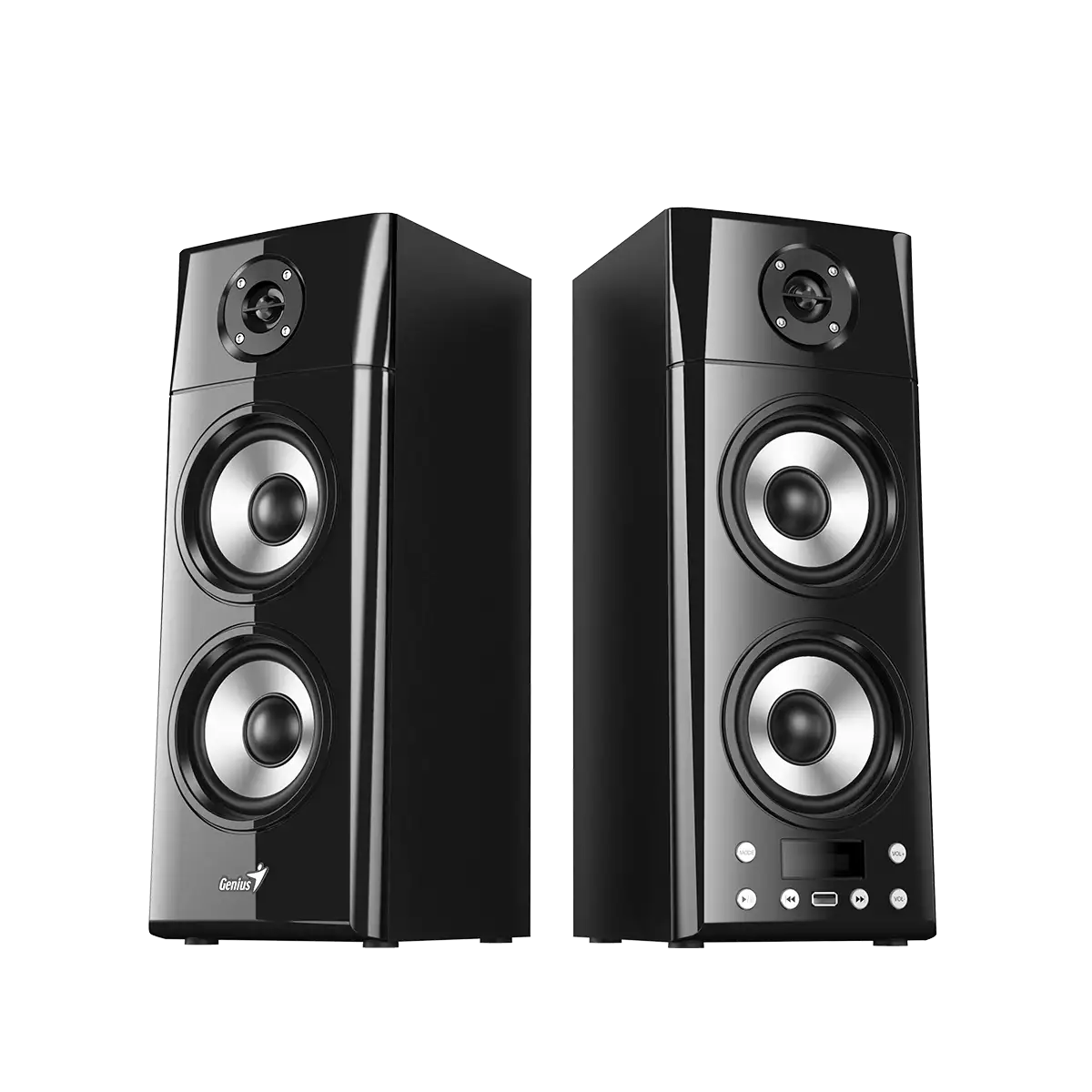 Parlantes Genius SP-HF2800BT: Audio 2.0 de 60W con Bluetooth y Control Remoto