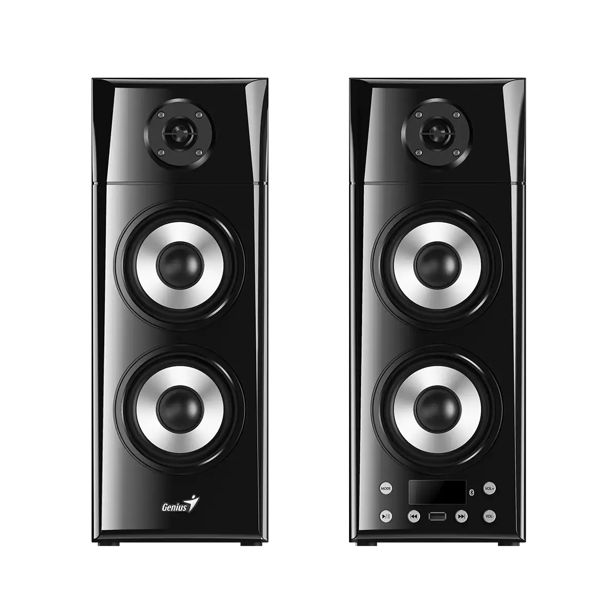 Parlantes Genius SP-HF2800BT: Audio 2.0 de 60W con Bluetooth y Control Remoto