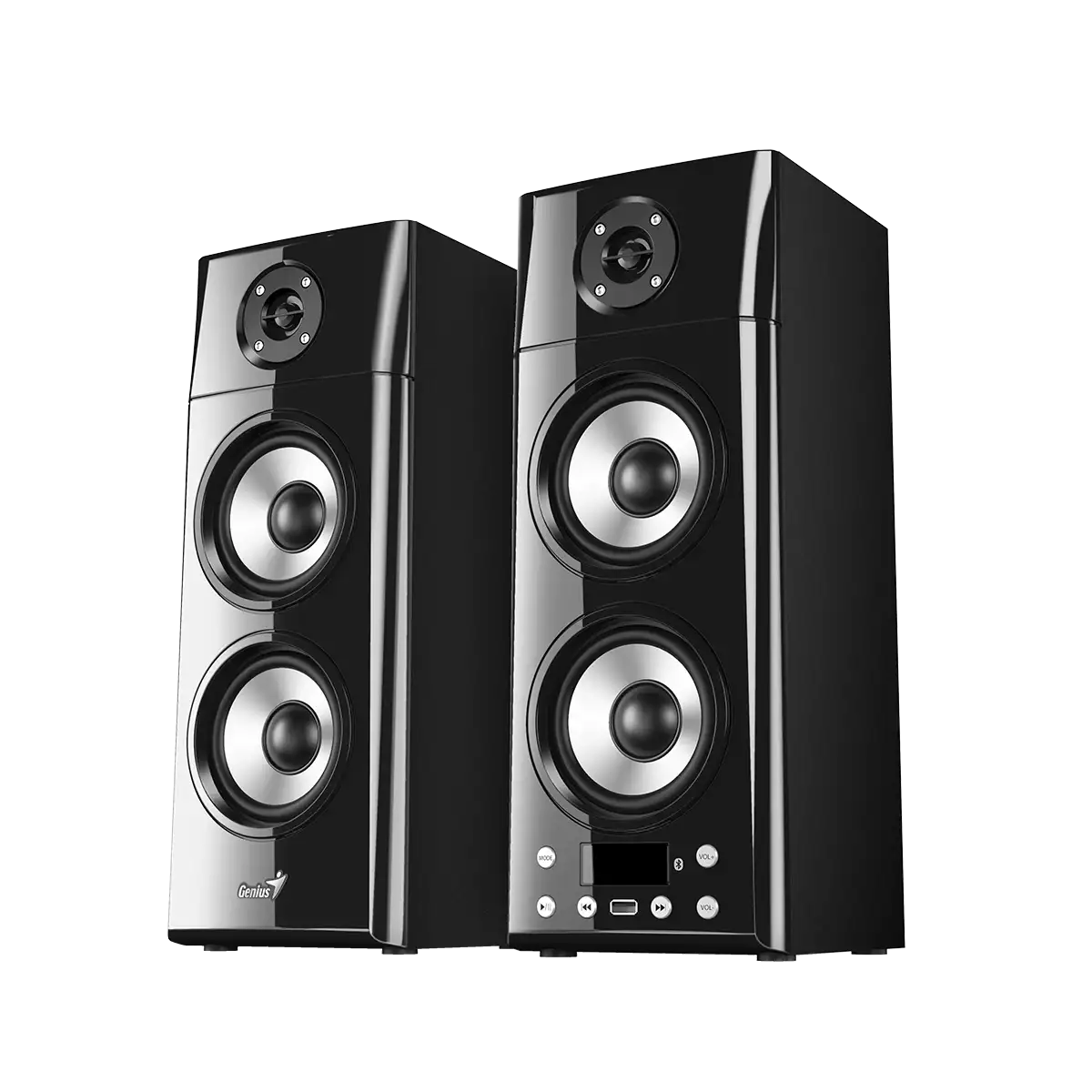 Parlantes Genius SP-HF2800BT: Audio 2.0 de 60W con Bluetooth y Control Remoto